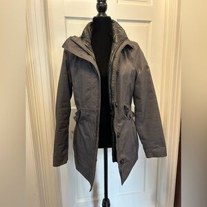 The north face 3 in 1 winter rain jacket coat medium women’s dryvent rain gray